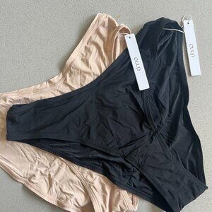 NWT CUUP The Bikini - Modal (2 pieces, Black/Sand, Size M)